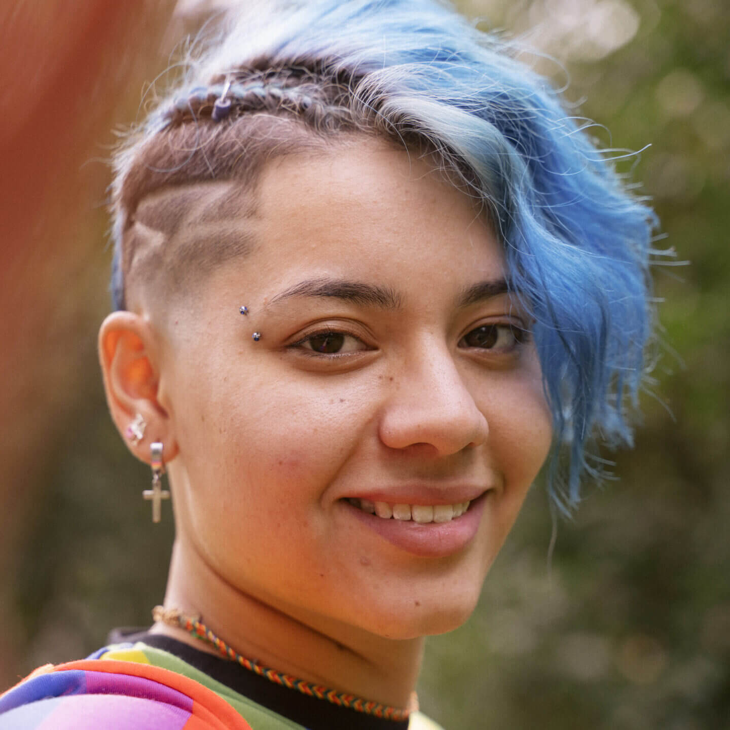 Portrait of a beautiful young woman proud to be gay.