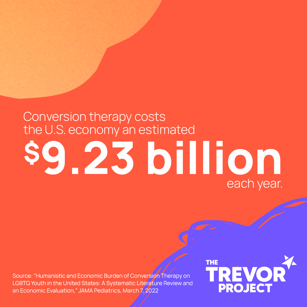 Conversion therapy cost the U.S. economy an estimated $9.23 billion each year