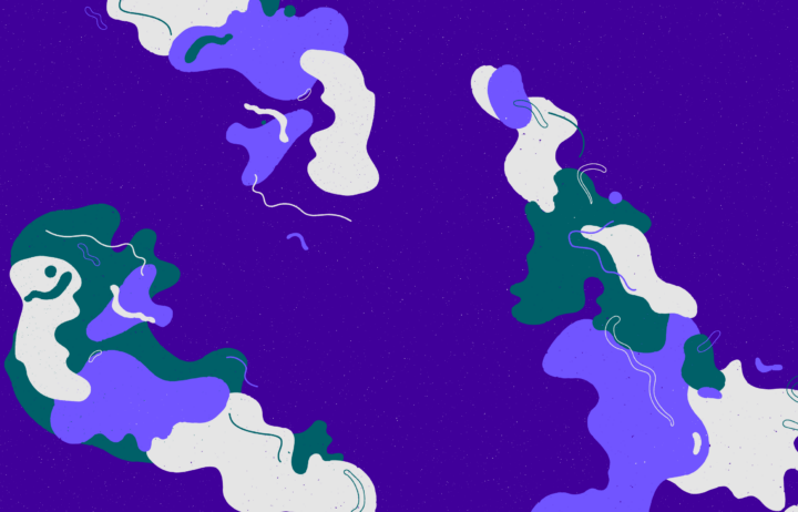 Graphic illustration resembling a map