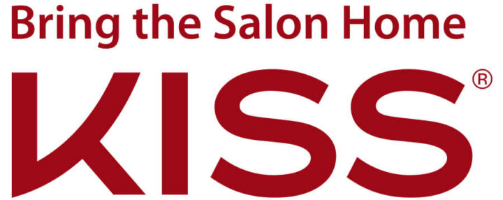 Kiss, bring the salon home logo