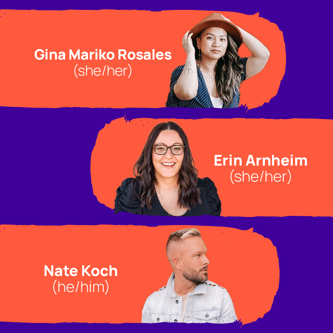 Pride Donor Spotlight: Gina Mariko Rosales, Erin Arnheim, Nate Koch