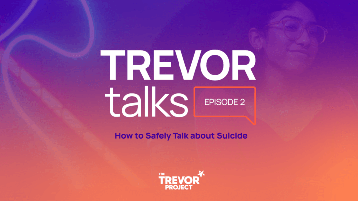 Trevor Talks Episode two logo How to talk safely about suicide.