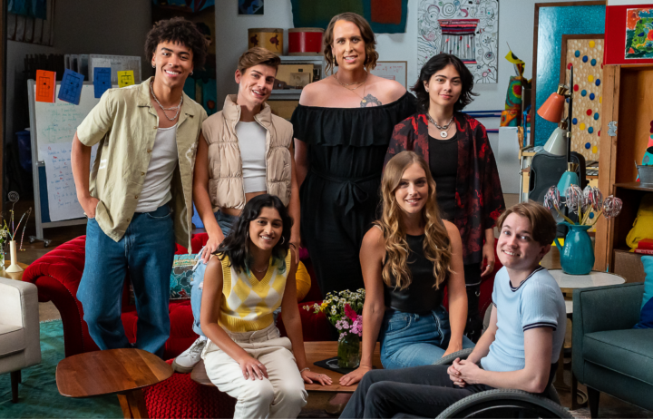 Photo of LGBTQ+ young people featured in episode 2 of Sharing Space with Nova Bright from The Trevor Project.