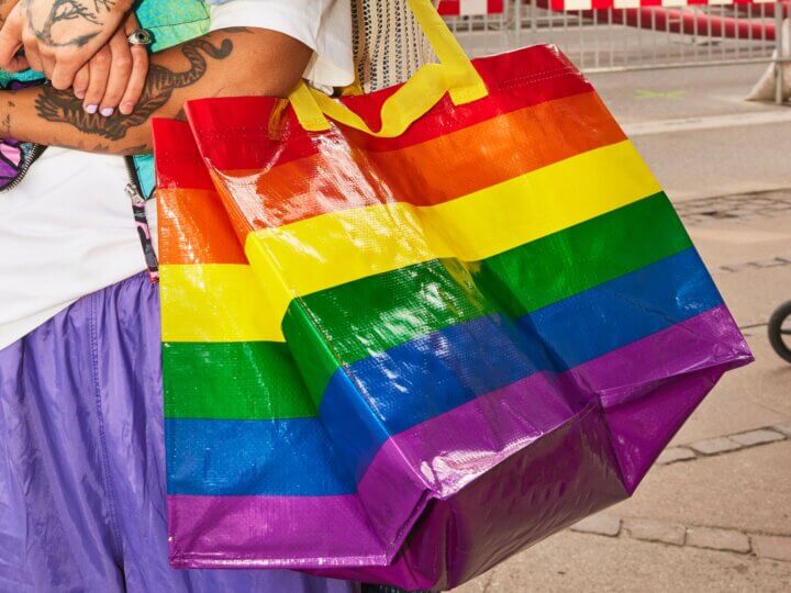 IKEA STORSTOMMA rainbow bags